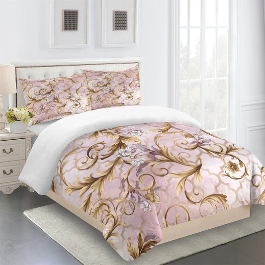 Luxury Brands Designer Modern Baroque King Queen Twin Full Bedding Sets Single Double Bed Duvet Cover Set and 2 pcs Pillow cover